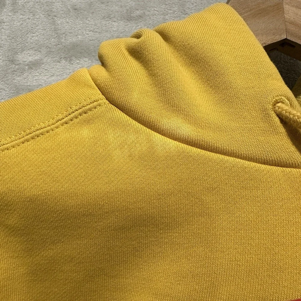 Nike Jordan Jumpman Men's S Yellow Fleece Pullover Hoodie Stretchy Ribbed Cuffs‎